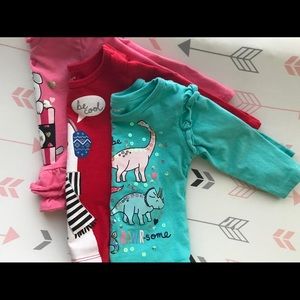 3 month Carters T shirts long sleeve